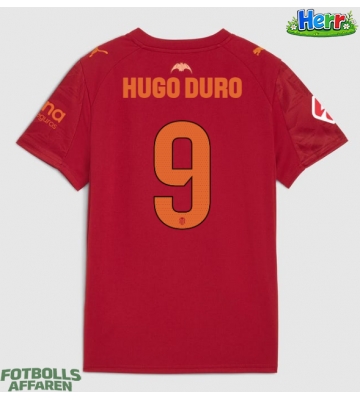 Valencia Hugo Duro #9 Bortatröja 2025-26 Kortärmad